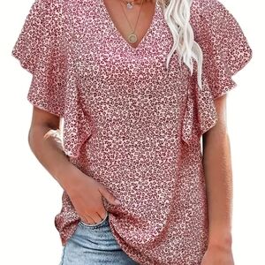 Womens Ruffled Shirt
